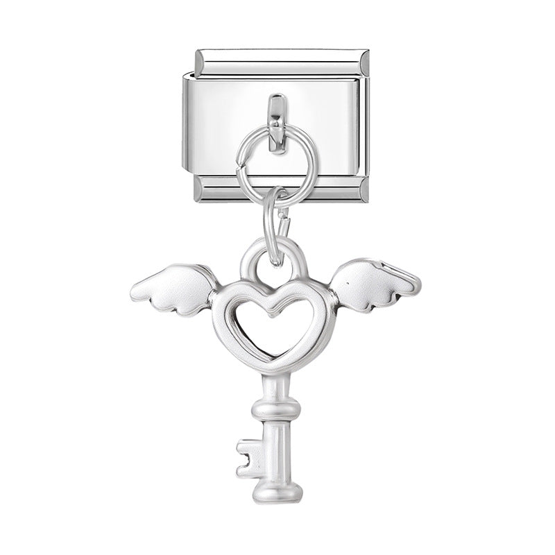 Wholesale 9mm Italian Charm Starter Bracelets DIY Pendant Style Stainless Steel Composable Bracelet