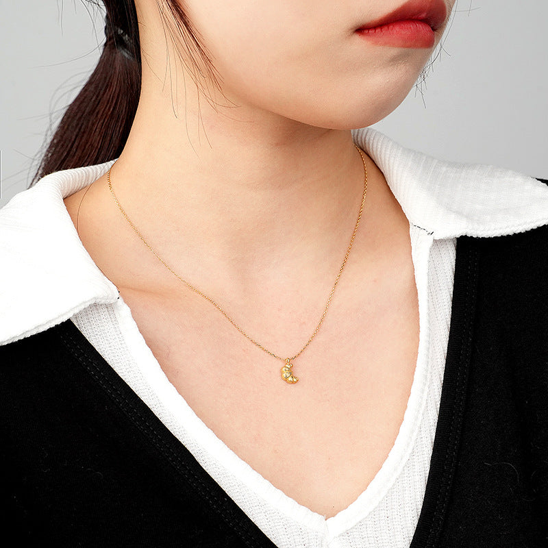 Wholesale Sterling Silver Folding Crescent Clavicle Necklace
