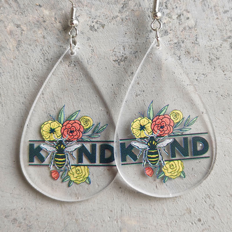 Wholesale 2 Pairs/pack Summer Turtle Leaf Flower Acrylic Drop Shape Earrings ACC-ES-HY085