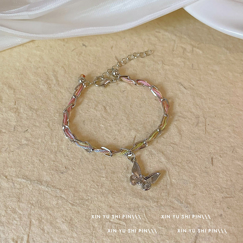 Wholesale Alloy electroplating Butterfly Bracelet