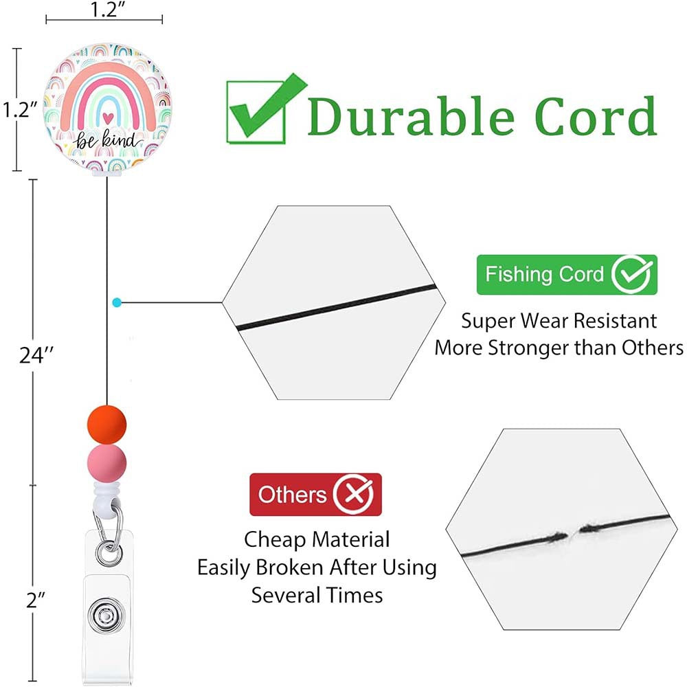 Wholesale Rainbow Devil Eyes Autism Badge Scroll Retractable Keychain Badge Reels ACC-KC-ChiHai009