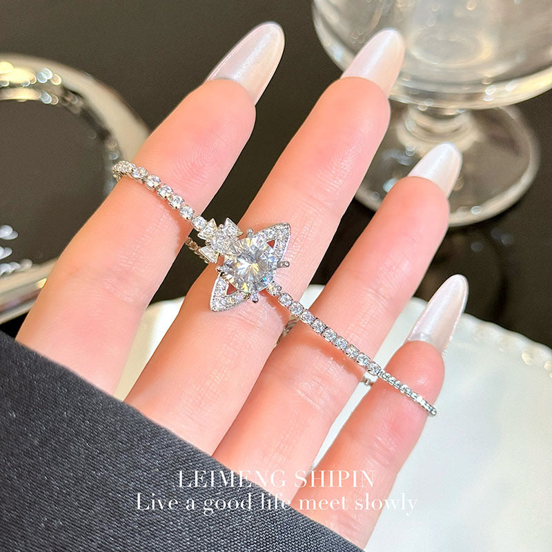 Wholesale Light Luxury Star-Shaped Butterfly Zircon Bracelet