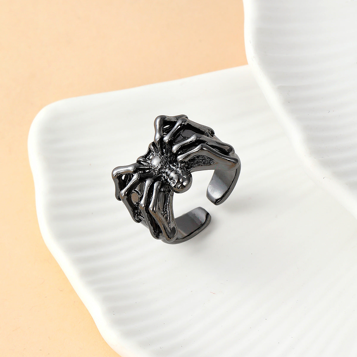 Wholesale Alloy  Ring Gothic Punk Style Gun Black Finish Jewelry Accessory for Everyday Wear