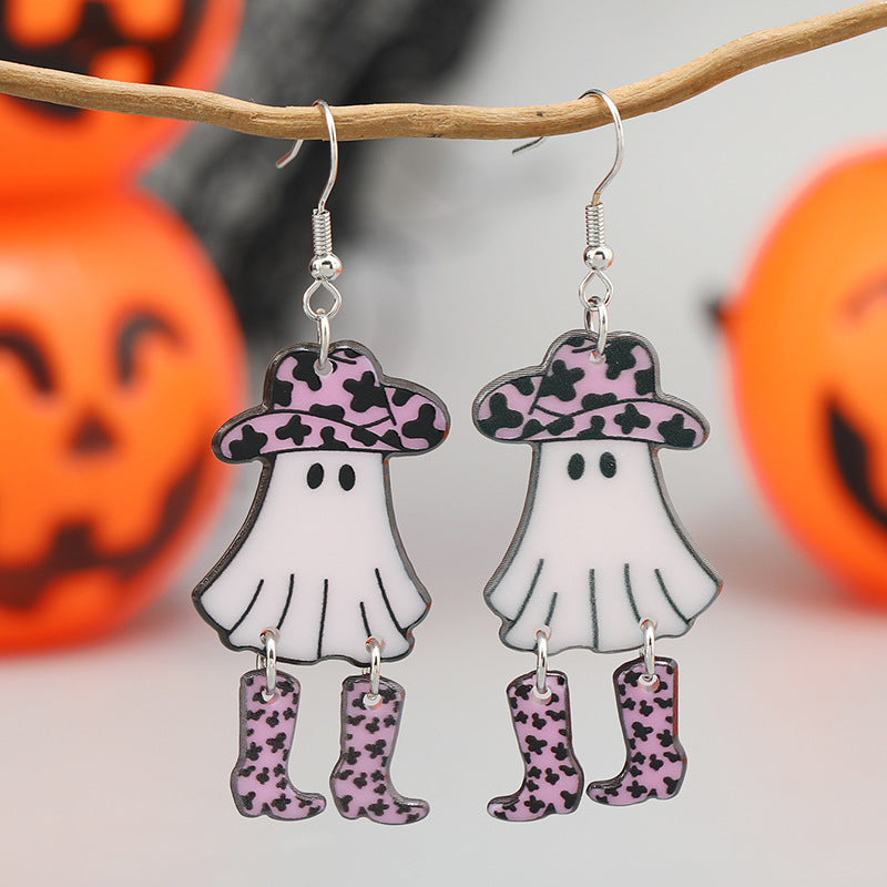 Wholesale Halloween Funny Beauty Ghost Earrings ACC-ES-Haoc010