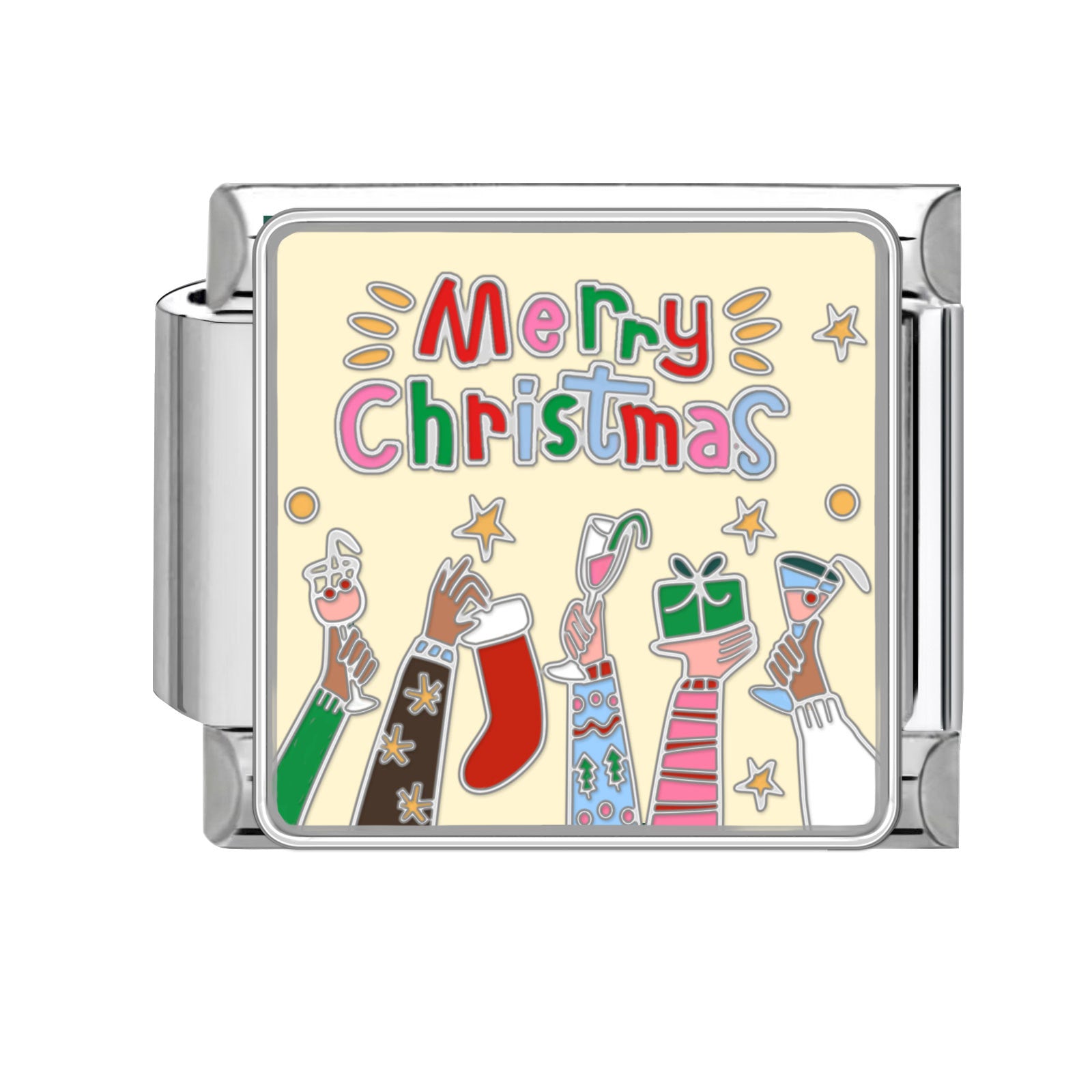 Wholesale Steel bottom Christmas retro bracelet accessories handmade DIY bracelet