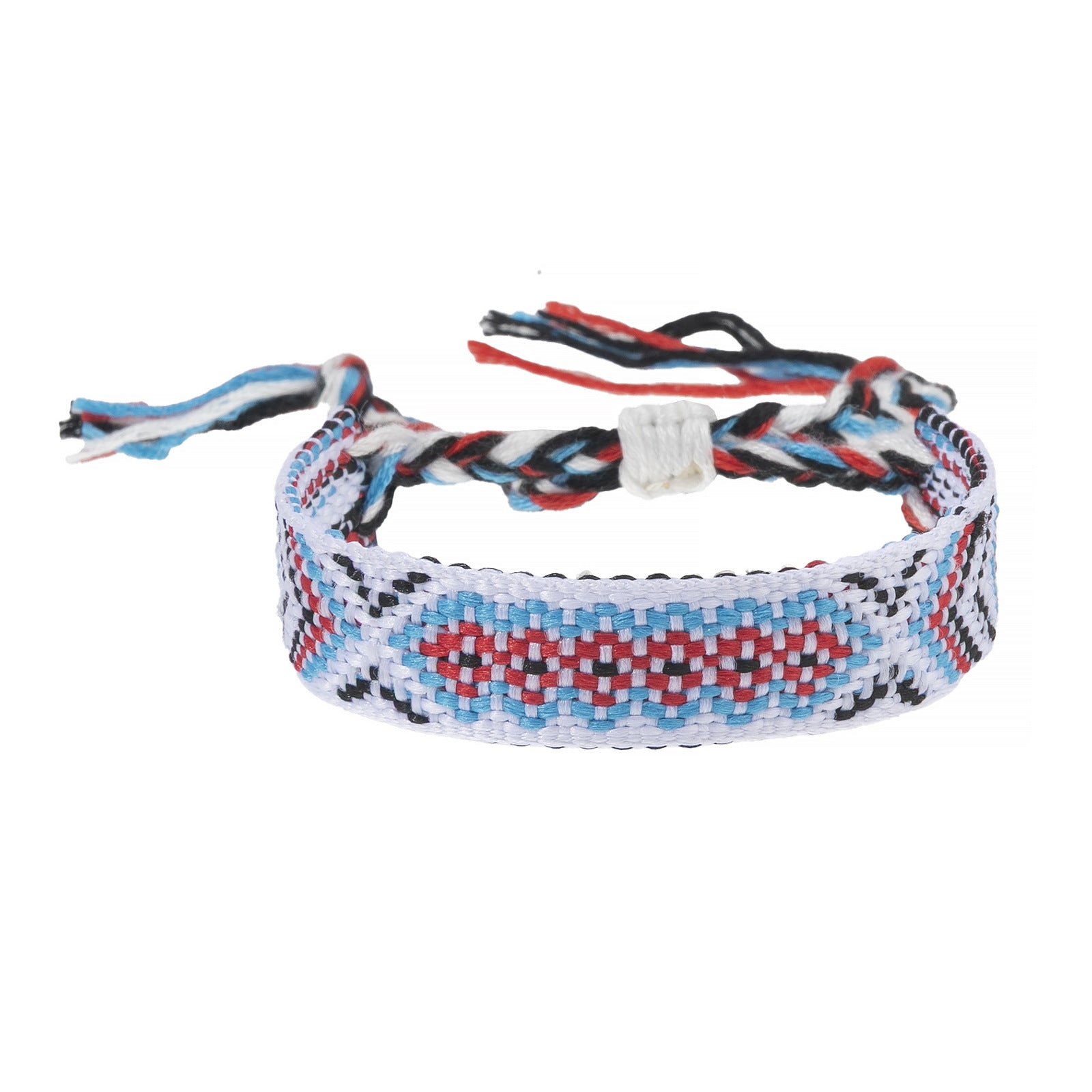 Wholesale Nepalese Style Handmade Friendship Rainbow Rope Adjustable Bracelet Jewelry Accessory Boutique Resale
