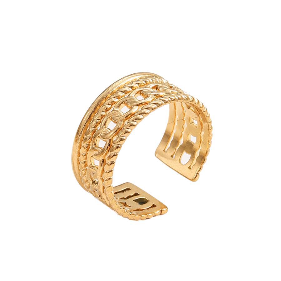 Wholesale Stainless Steel Ring 18k Gold Plated Rings ACC-RS-MuC001