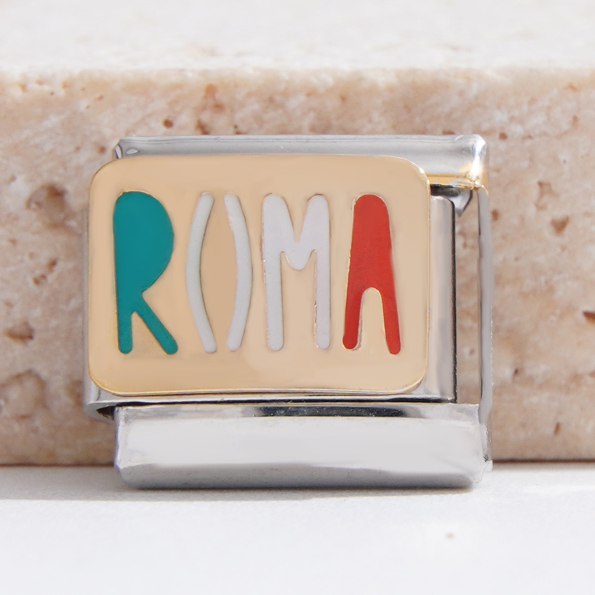 Wholesale Italian Charm Bracelet 9mm DIY Splicing Creative Pattern Stainless Steel Composable Bracelet