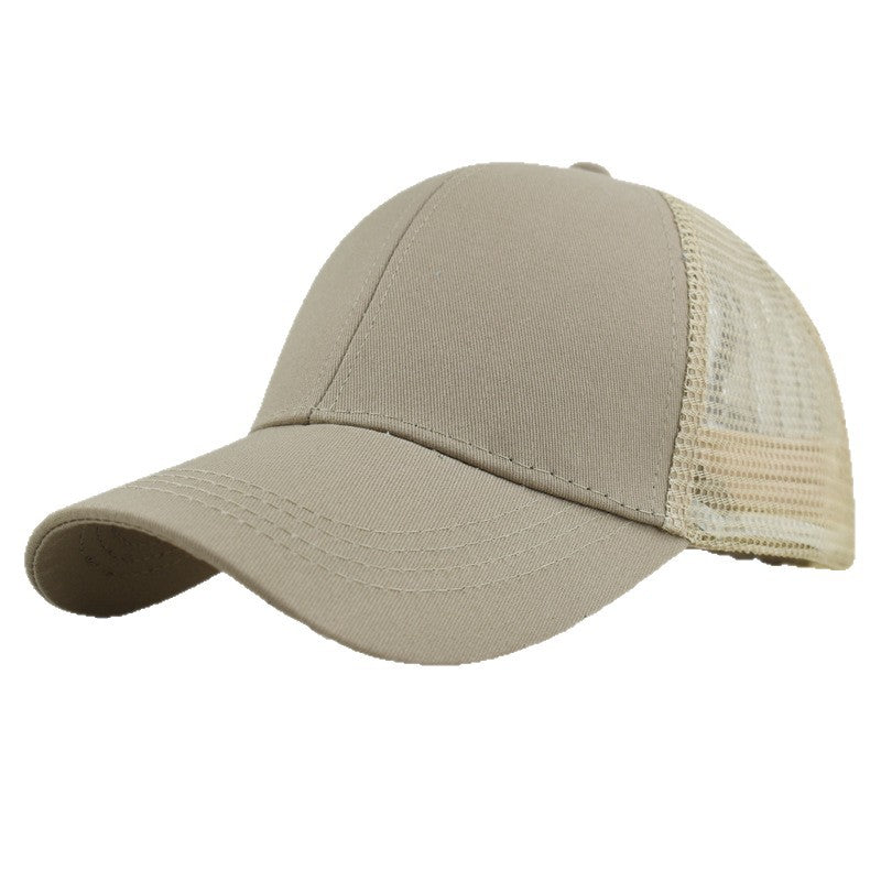 Wholesale Stylish Leopard Print Baseball Cap with Ponytail Hole,  Women' s Mesh Adjustable Hat