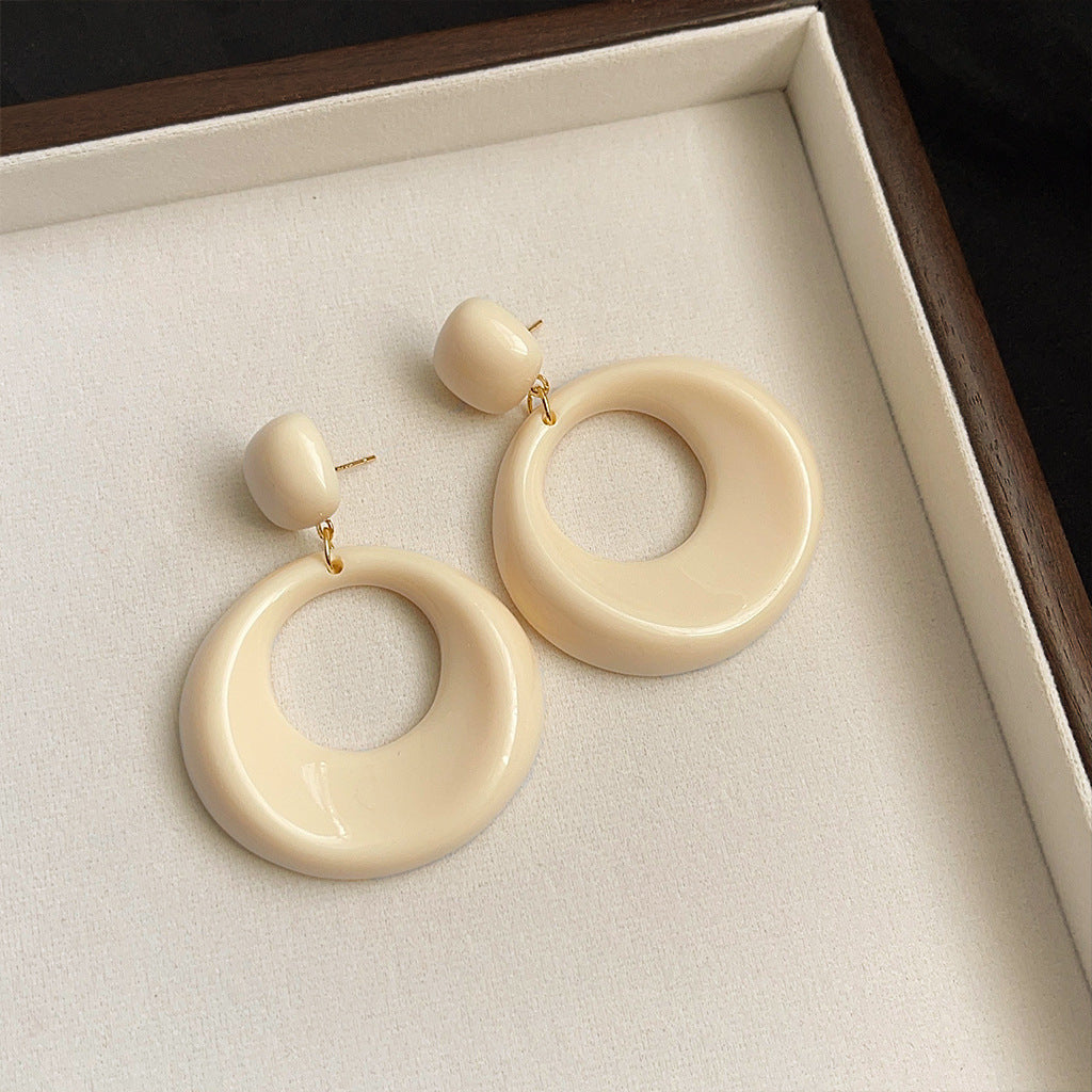 Wholesale Retro Vintage Maillard Cute Acrylic Earrings