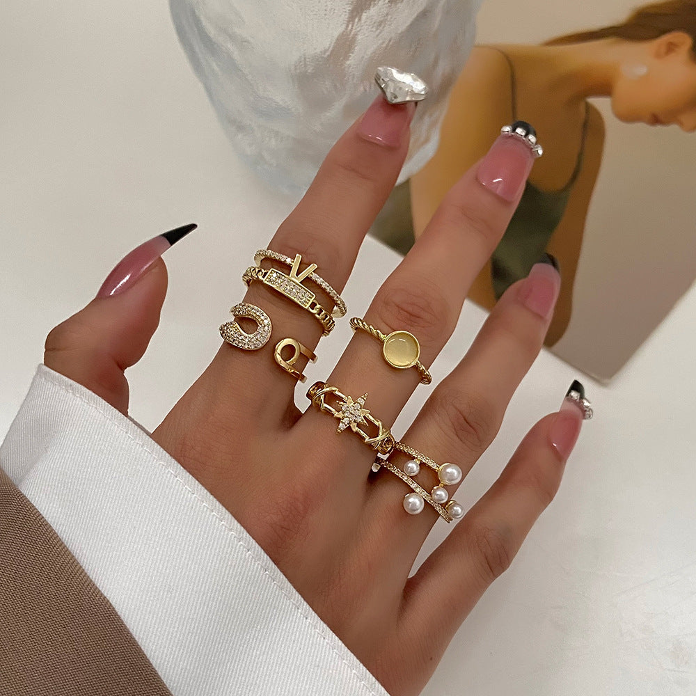 Wholesale  simple irregular opening ring