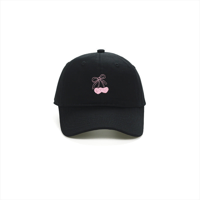 Wholesale  Bow Cherry Embroidered Cap Baseball Cap