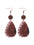 Wholesale  Irregular Graphic Cactus Pattern Leather Earrings