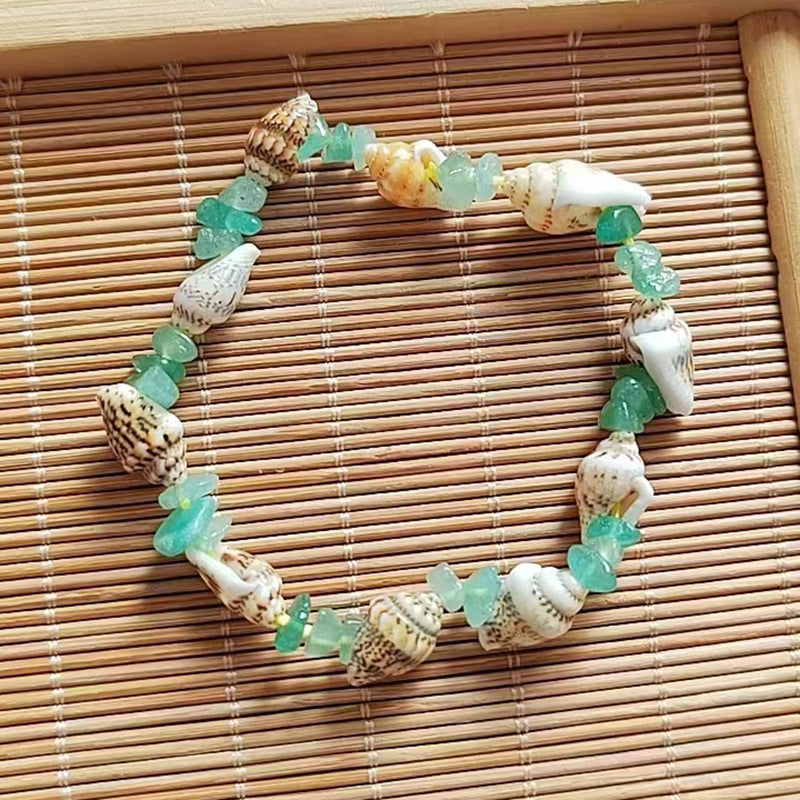 Wholesale Ocean Style Natural Gravel Shell Conch Bracelet ACC-BT-Youl006