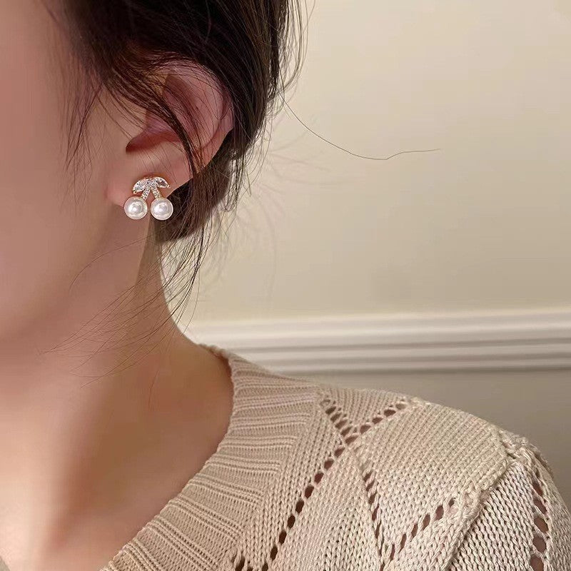 Wholesale Baroque Shaped Pearl Pendant Earrings ACC-ES-Tongs001