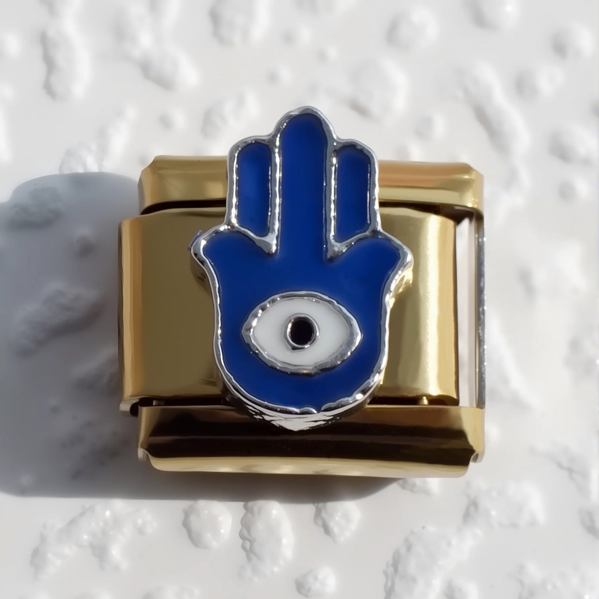 Wholesale 5pcs Italian Charm Bracelet 9mm DIY Splicing Gold Plated Heart Stainless Steel Composable Bracelet