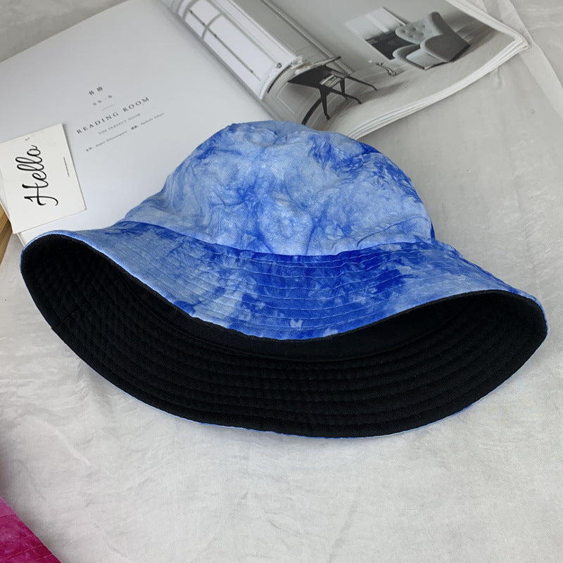 Wholesale  tie-dyed double-sided fisherman hat bucket hat
