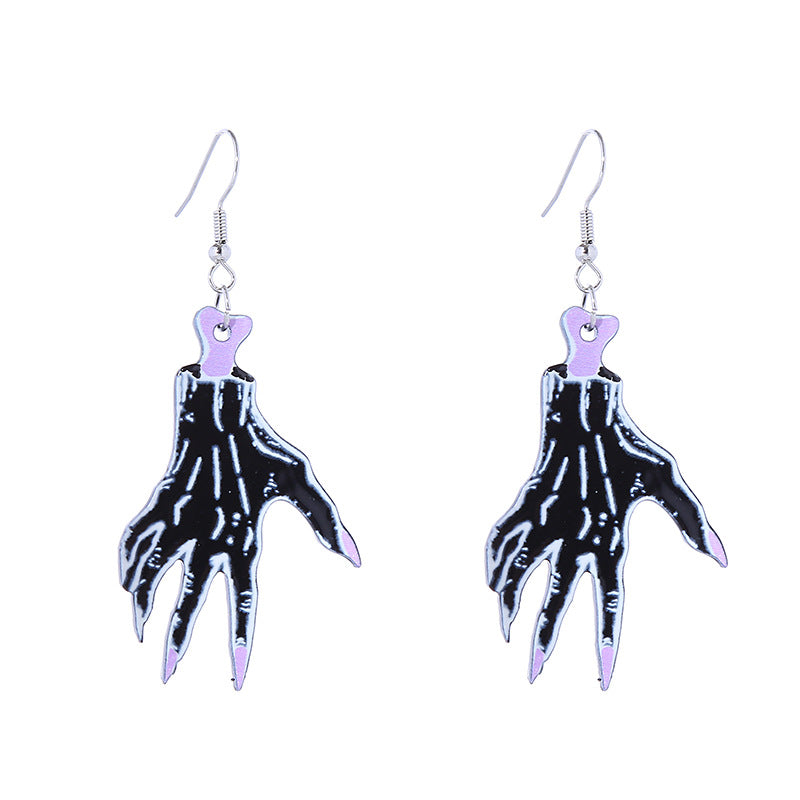 Wholesale  Series Personalized Horror Bloodstain Halloween Acrylic Earrings