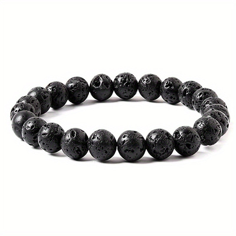 Wholesale 8mm men' s tiger eye stone beaded bracelet black stone obsidian white pine bracelet