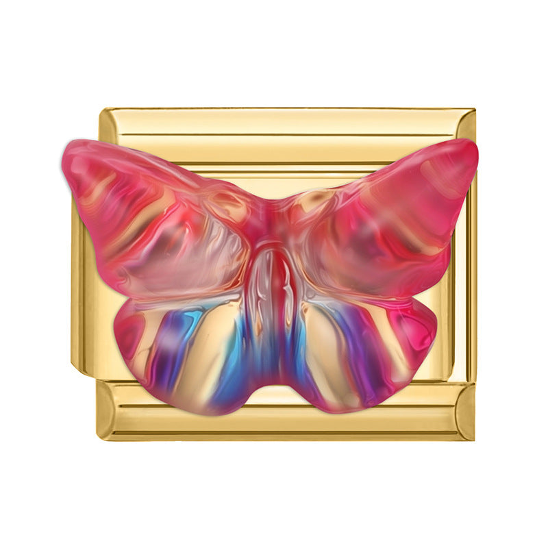 Wholesale Italian Charm Bracelet 9mm DIY Splicing Cute Creative Stainless Steel Composable Bracelet