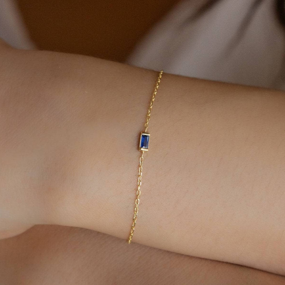 Wholesale 12 Birthstone Bracelet Titanium Steel  Zircon Pendant Bracelet