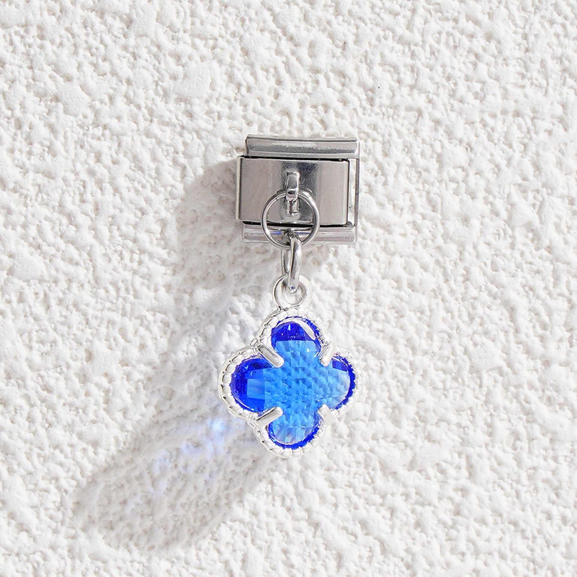 Wholesale 5pcs Italian Charm Bracelet 9mm DIY Splicing Flower Pendant Stainless Steel Composable Bracelet