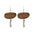 Wholesale Retro Geometric Wood Exaggerated Water Drop Hollow Bohemian Earrings