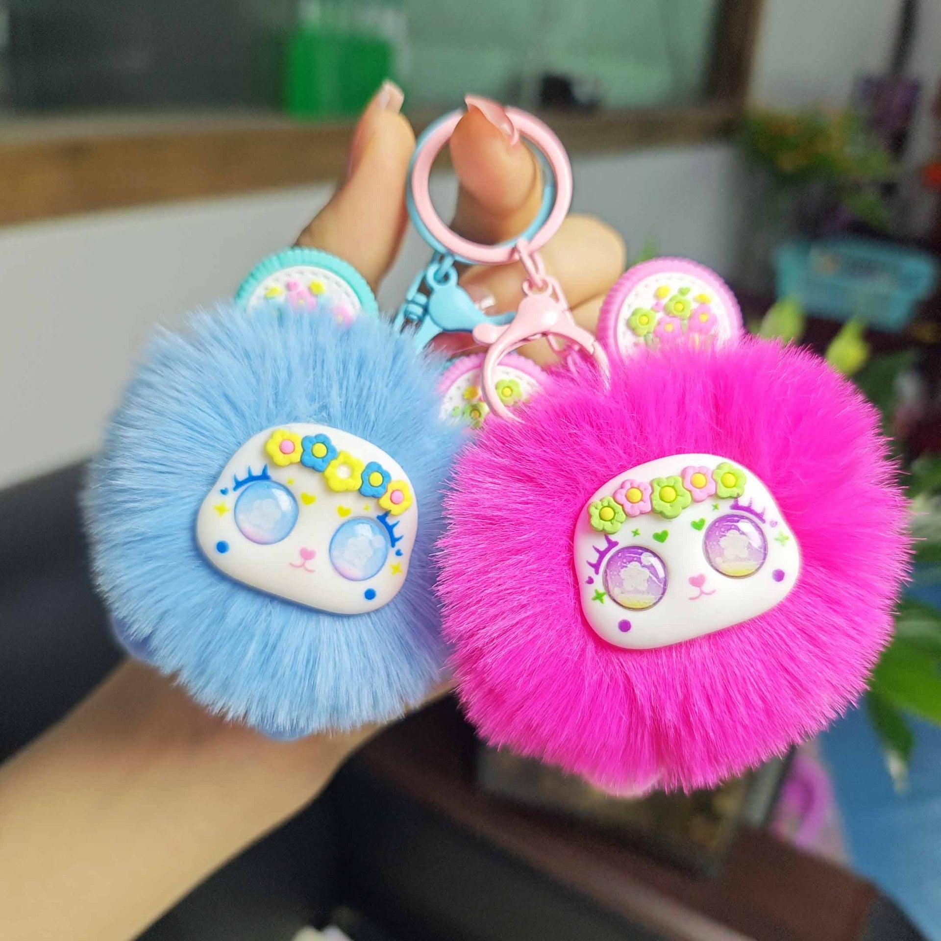 Wholesale Cute cartoon plush keychain