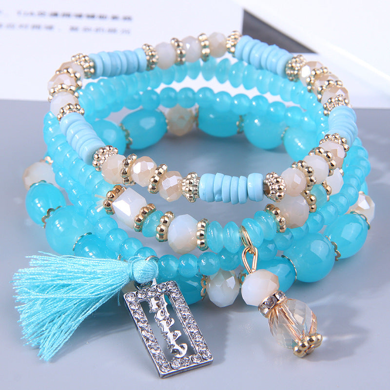 Wholesale Versatile Love Tassel Alloy Bracelet