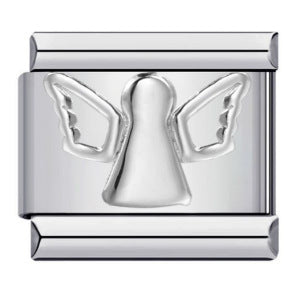 Wholesale Italian modular Photo-style angel pattern DIY  bracelet