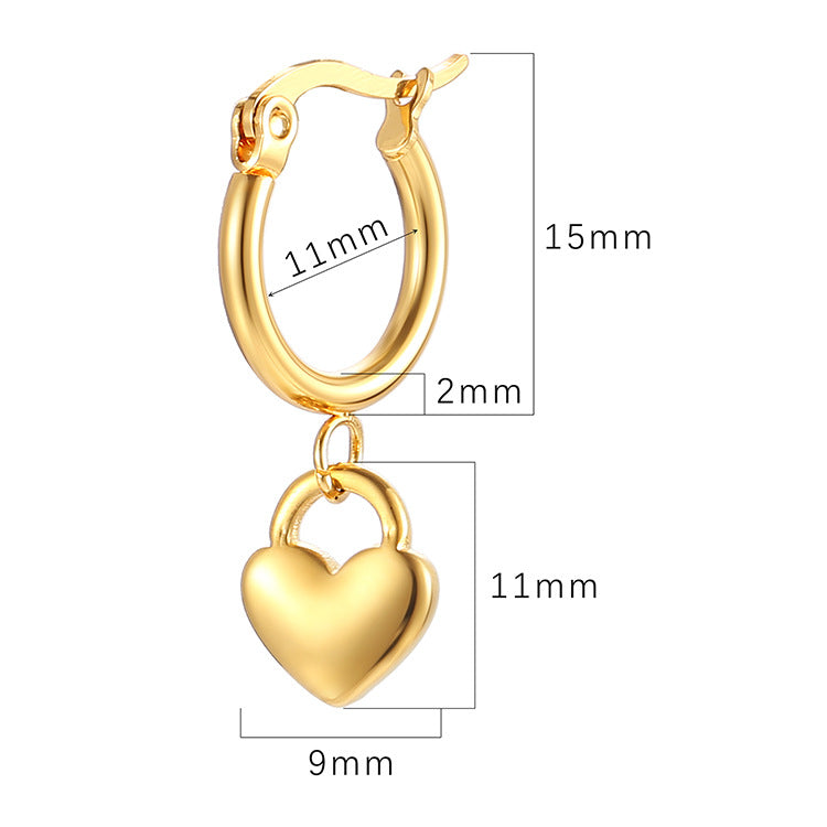 Wholesale Stainless Steel Heart Pendant Earrings ACC-ES-MuShan059