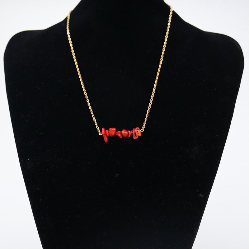 Wholesale Bohemian Style Natural Gravel Necklace