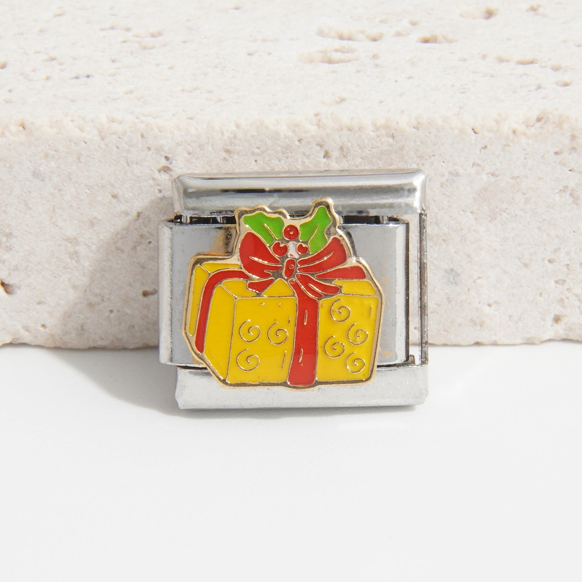 Wholesale Italian Charm Bracelet 9mm DIY Splicing Christmas Series Stainless Steel Composable Bracelet