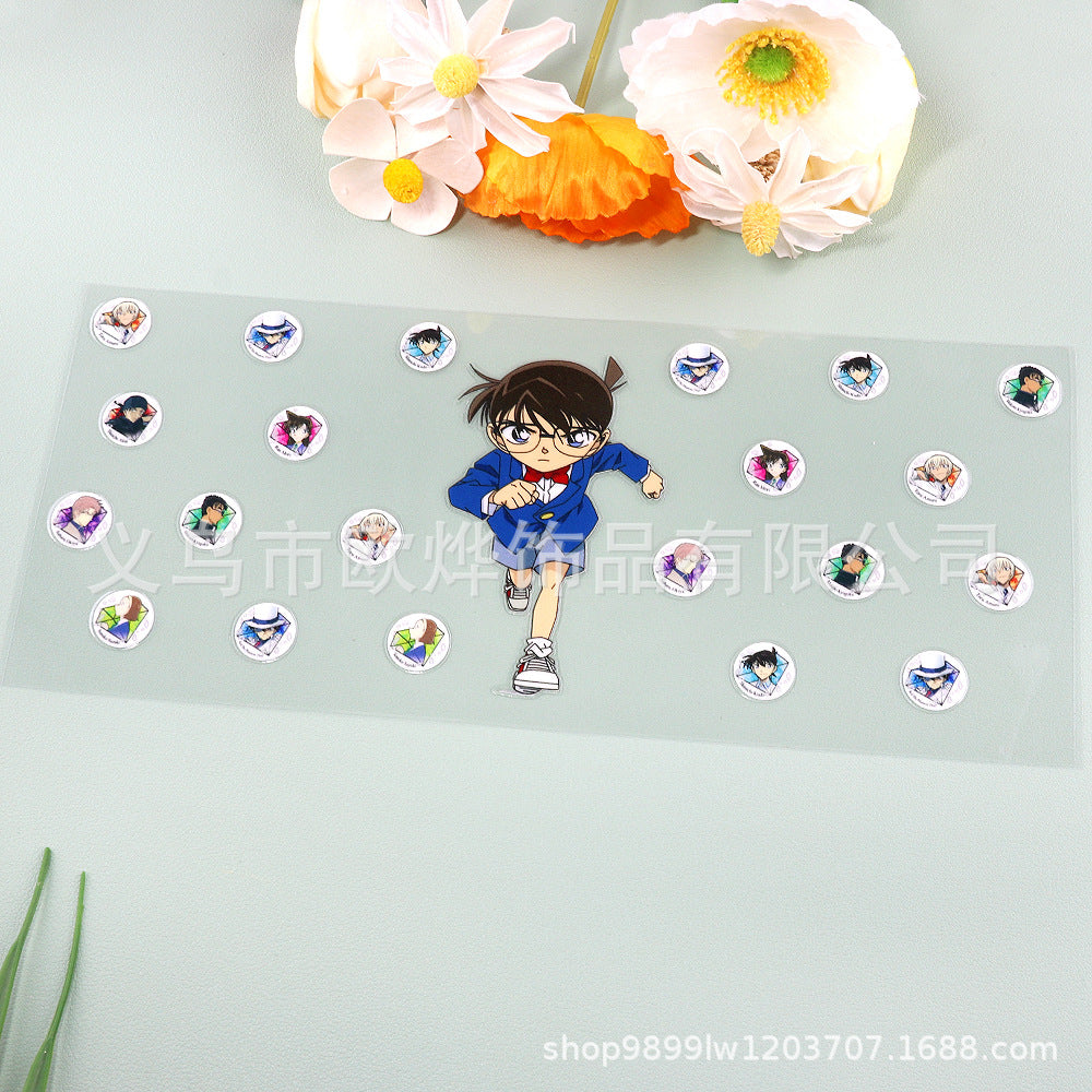 Wholesale 16oz cartoon transfer stickers,  crystal stickers,  tear-off crystal labels,  glass stickers