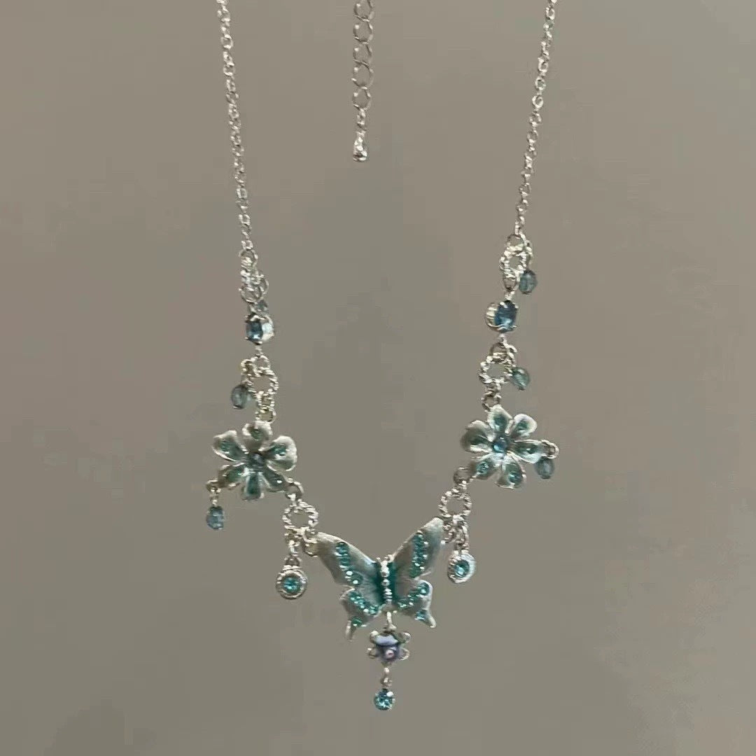 Wholesale Summer New Vintage Forest Green Necklace