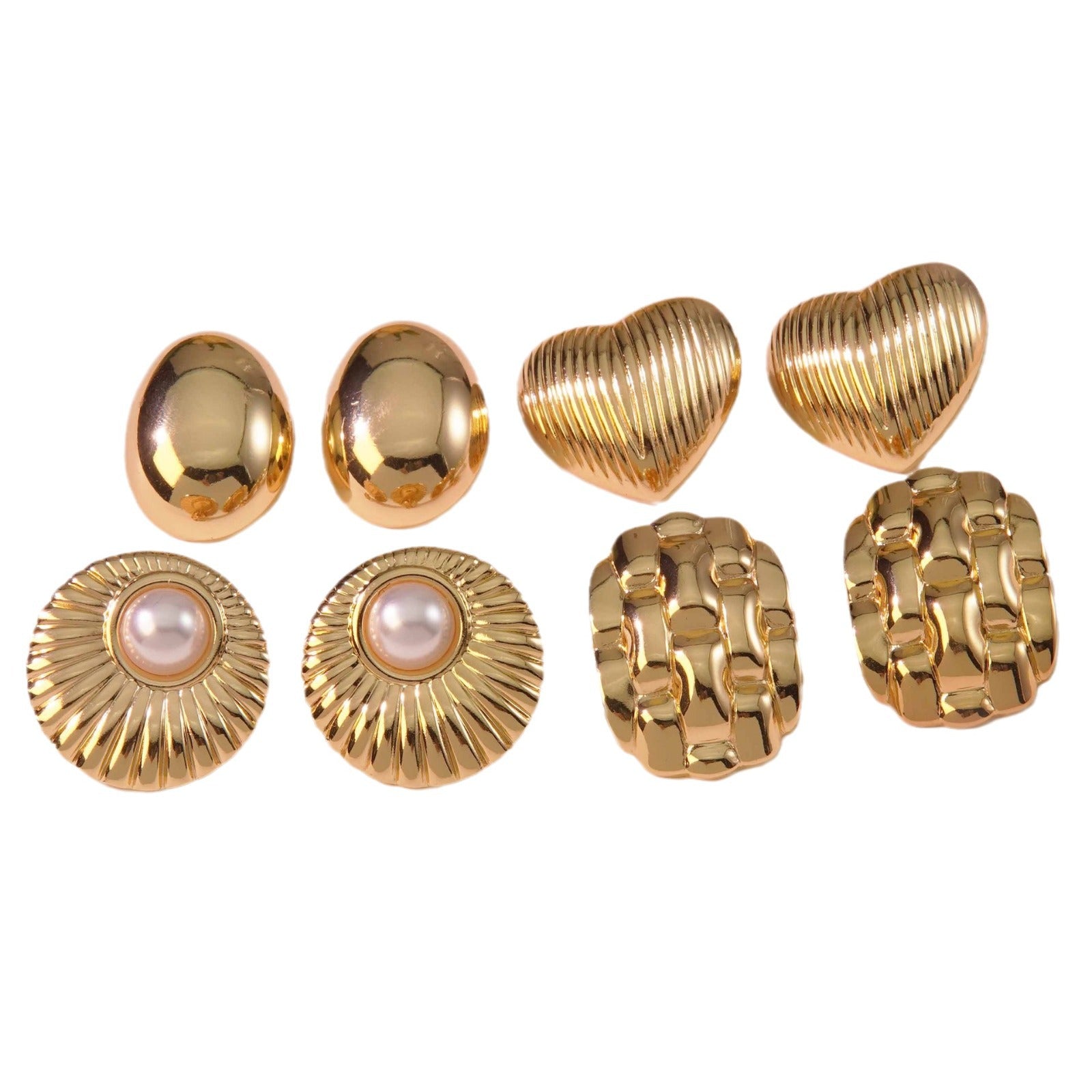 Wholesale  Stainless Steel Earrings Love Thread Gloss Plaid High-end Earrings