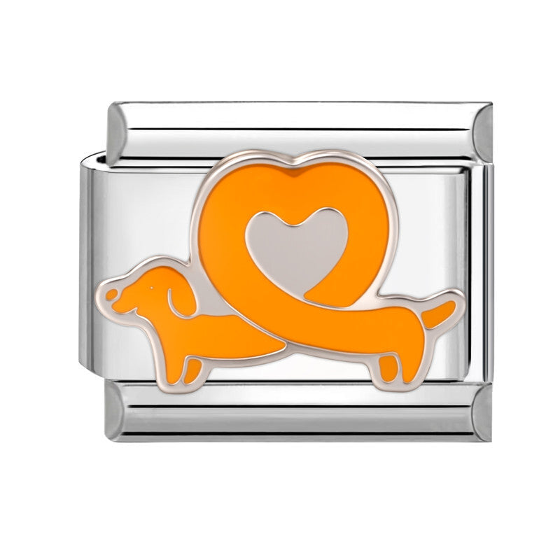 Wholesale Italian Charm Bracelet 9mm DIY Splicing Cute Creative Stainless Steel Composable Bracelet