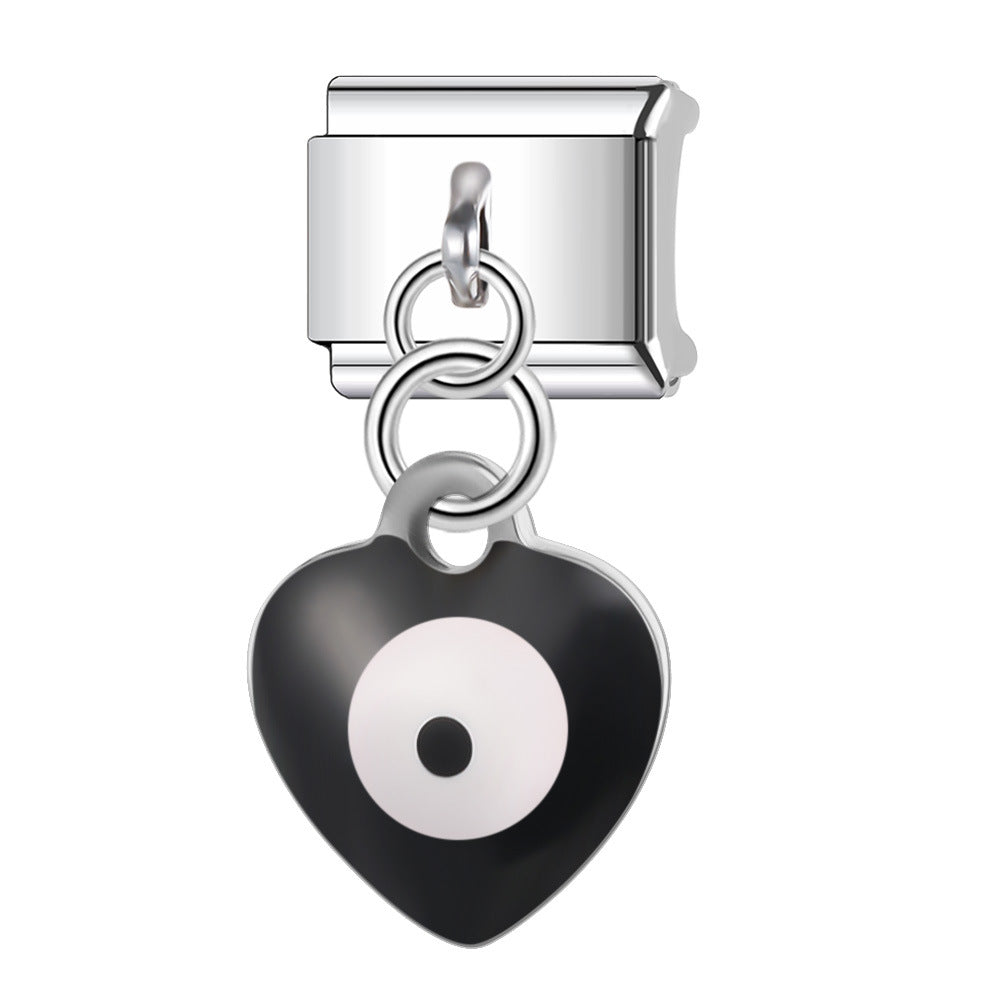 Wholesale Italian Charm Bracelet 9mm DIY Splicing Eyes Stainless Steel Composable Bracelet