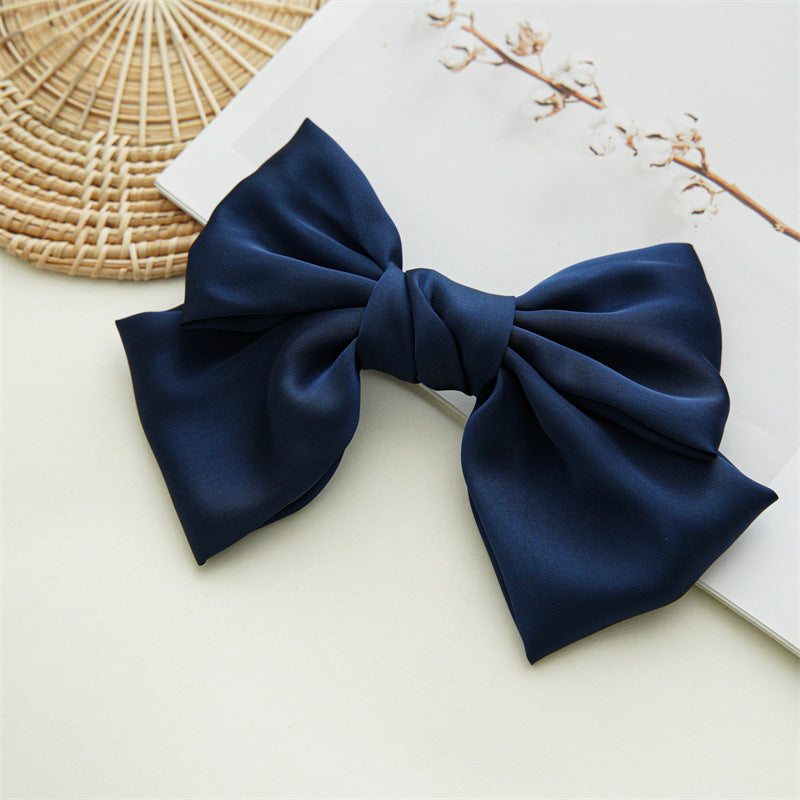 Wholesale Art Bow Hair Clip Satin Hair Accessories Hair Scrunchies ACC-HS-SanTai005