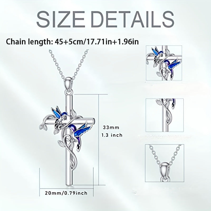 Wholesale  Cross Bird Pendant Earrings Necklace Jewelry suit