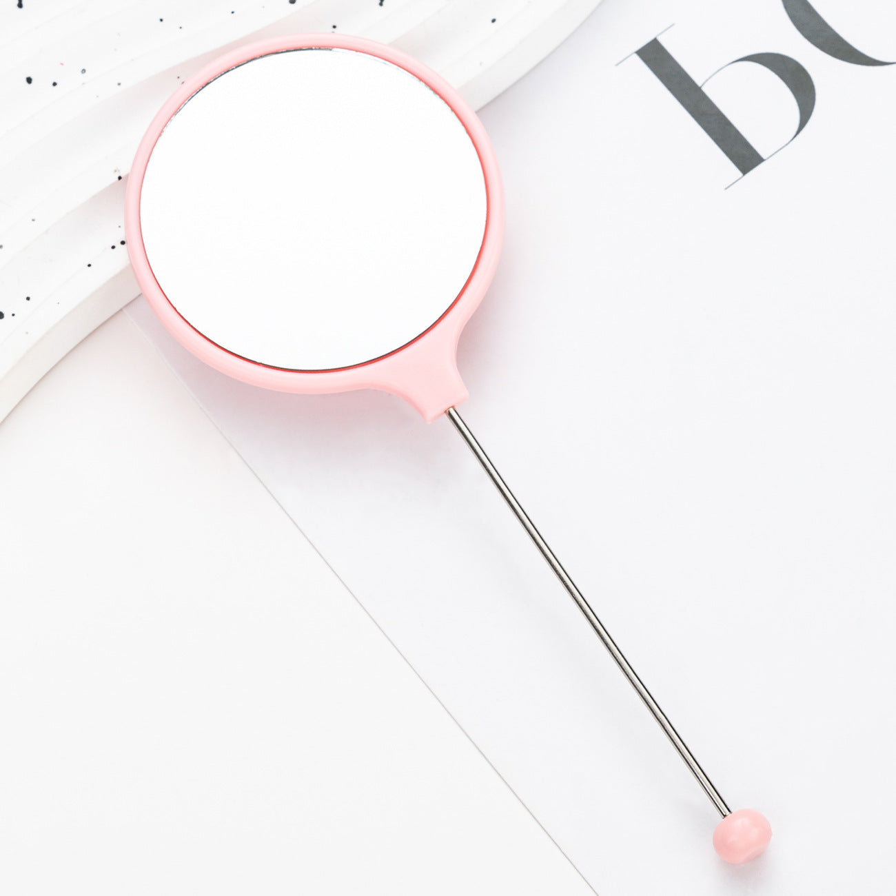 Wholesale DIY Beadable Handheld Mirrors Mini Round for DIY Beaded Crafts