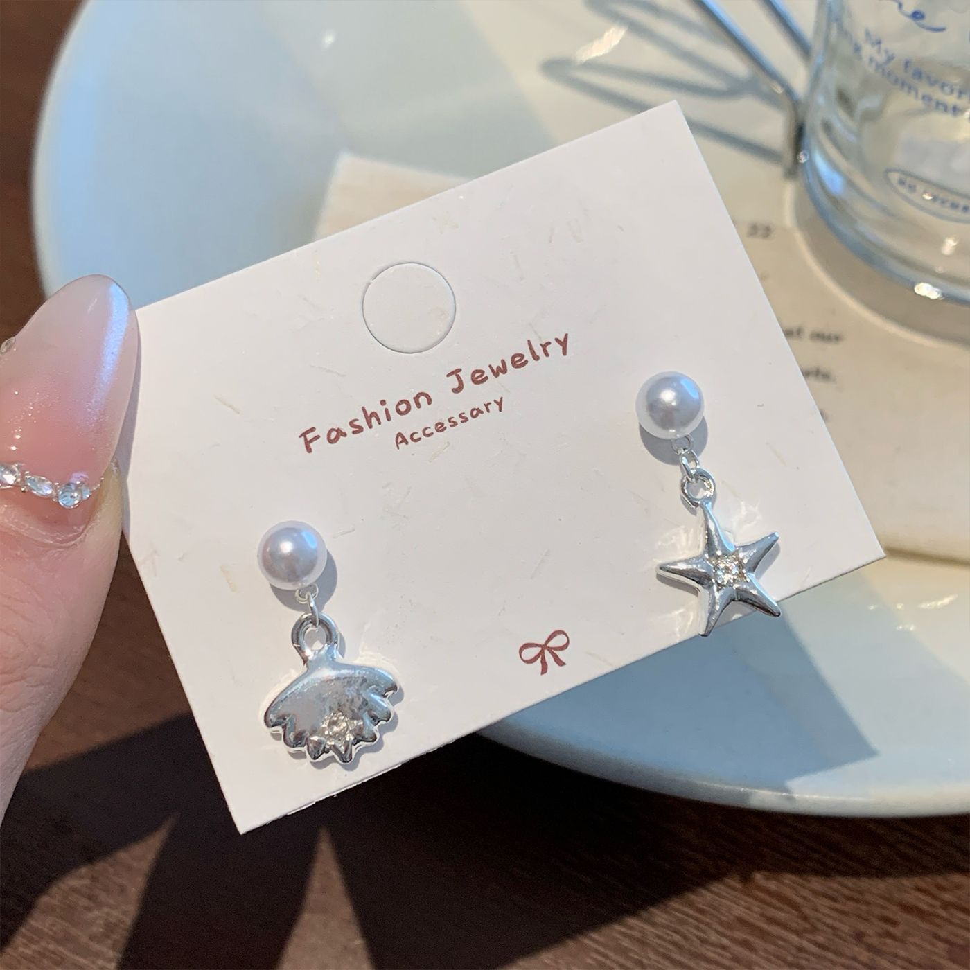 Wholesale Starfish Blue Earrings