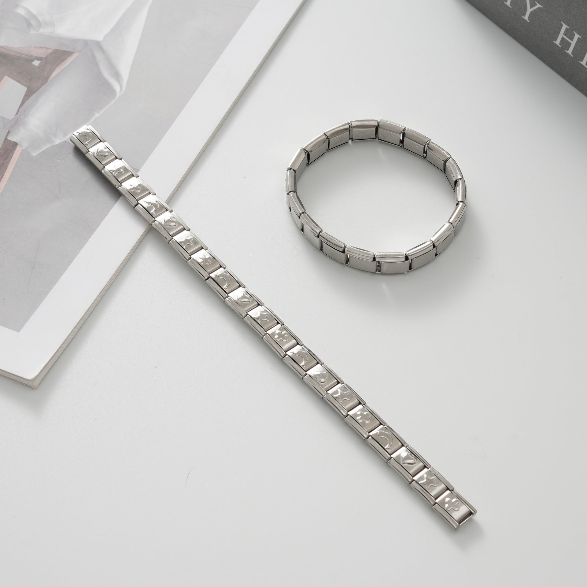 Wholesale Italian Charm Bracelet 9mm DIY Splicing Cute Creative Stainless Steel Composable Bracelet