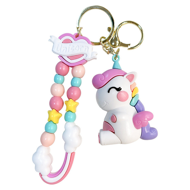 Wholesale Cartoon Cute Macaron Unicorn Keychains Keychain Wallet ACC-KC-YanG005