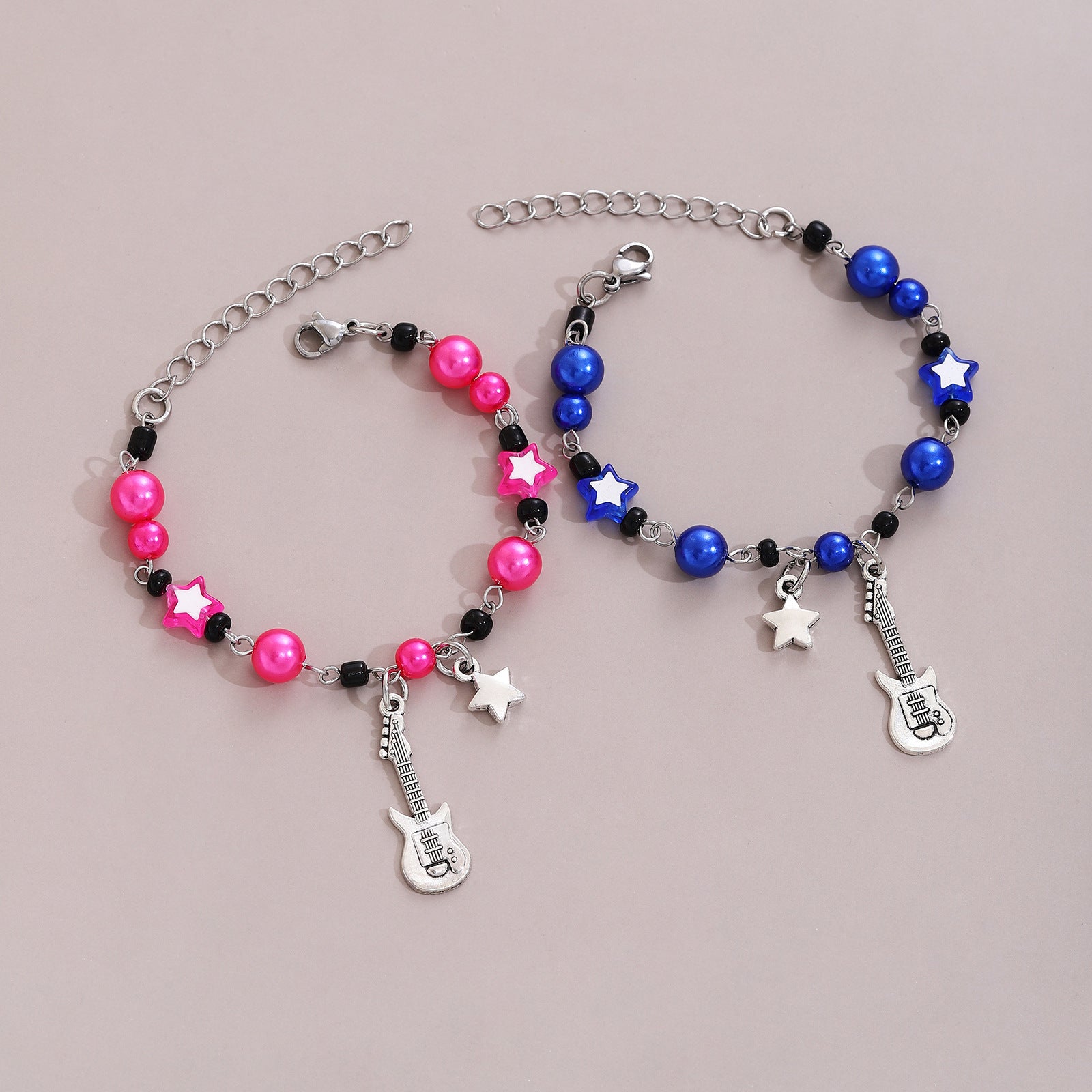 Festival de musique en gros star de guitare électrique Love Magnet Couple Couple Bracelet