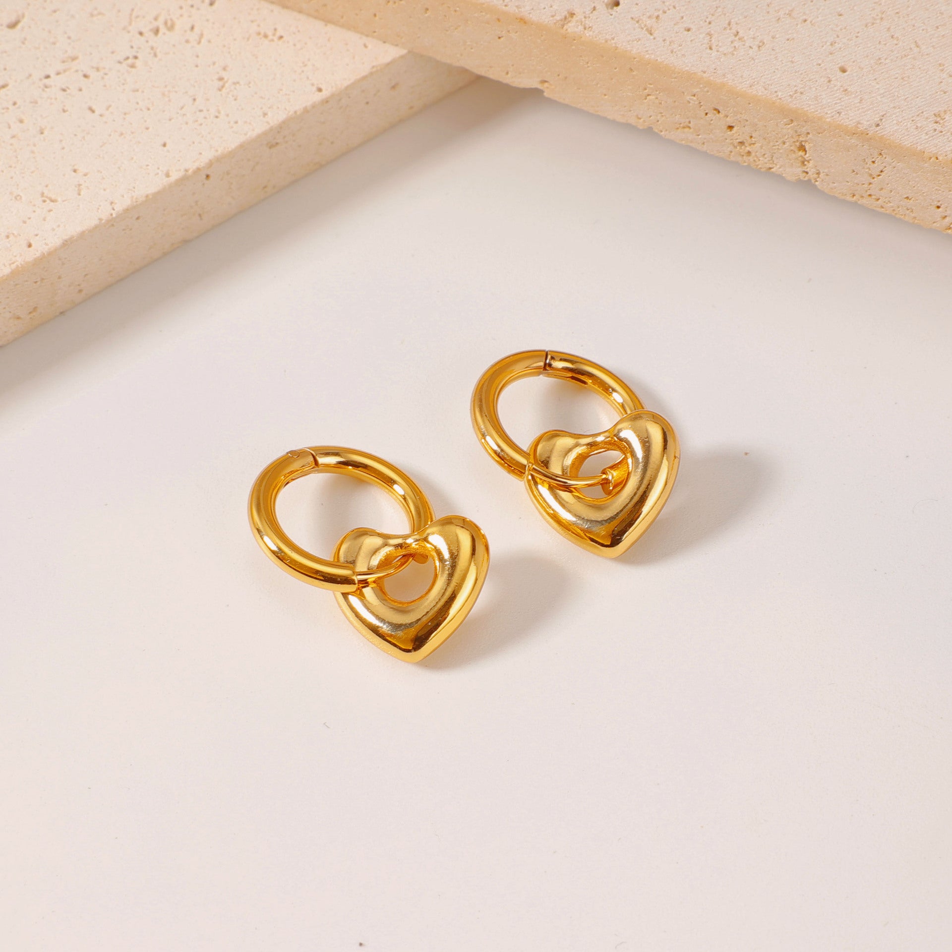 Wholesale Stainless Steel Titanium Steel Gold Light Luxury Earrings