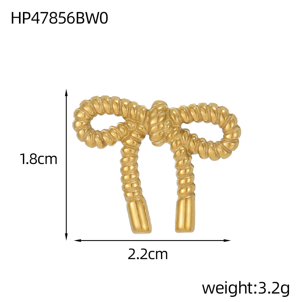 Wholesale Stainless Steel Bow DIY Pendant