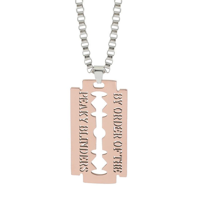 Wholesale the Peaky Blinders Peaky Blinders Razor Blade Necklace