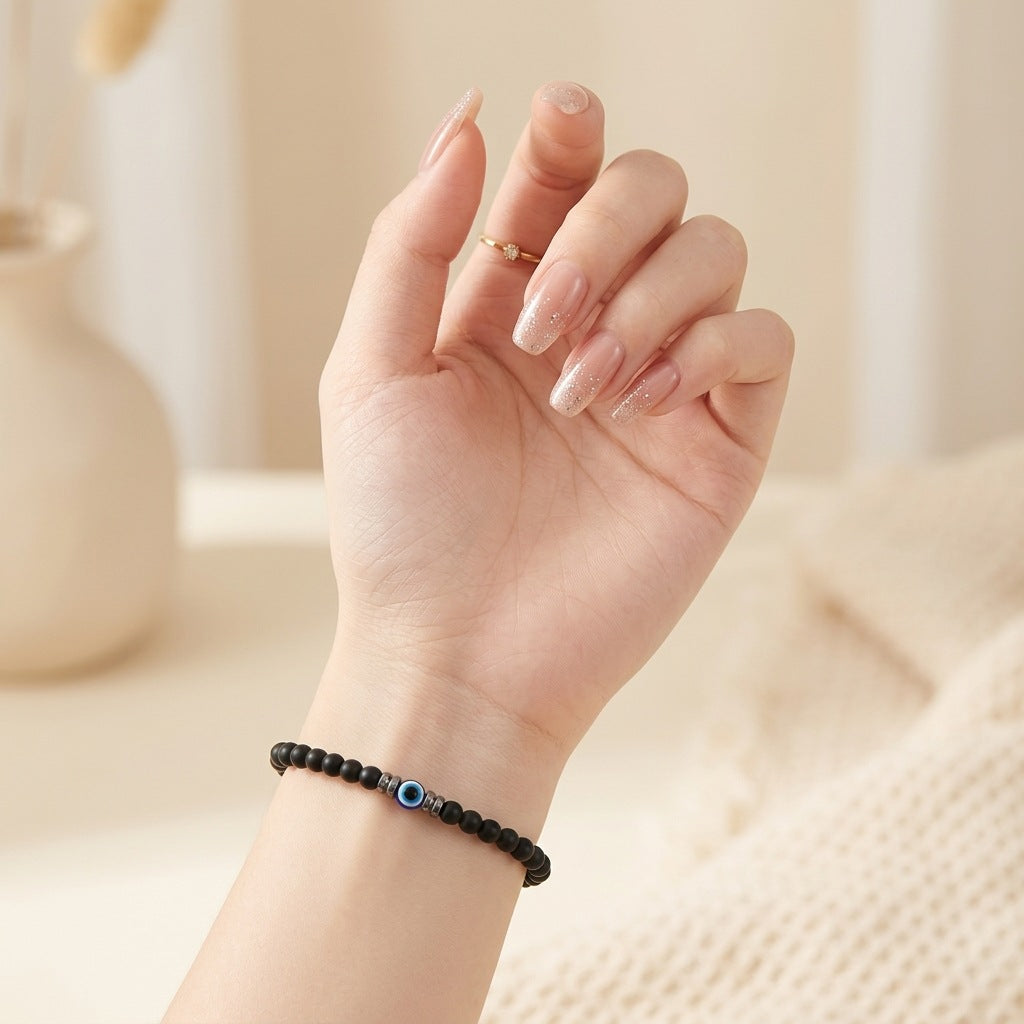 Wholesale Evil Eye Natural Stone Tiger Eye Turquoise Beaded Bracelet Fashion Accessory for Everyday Wear