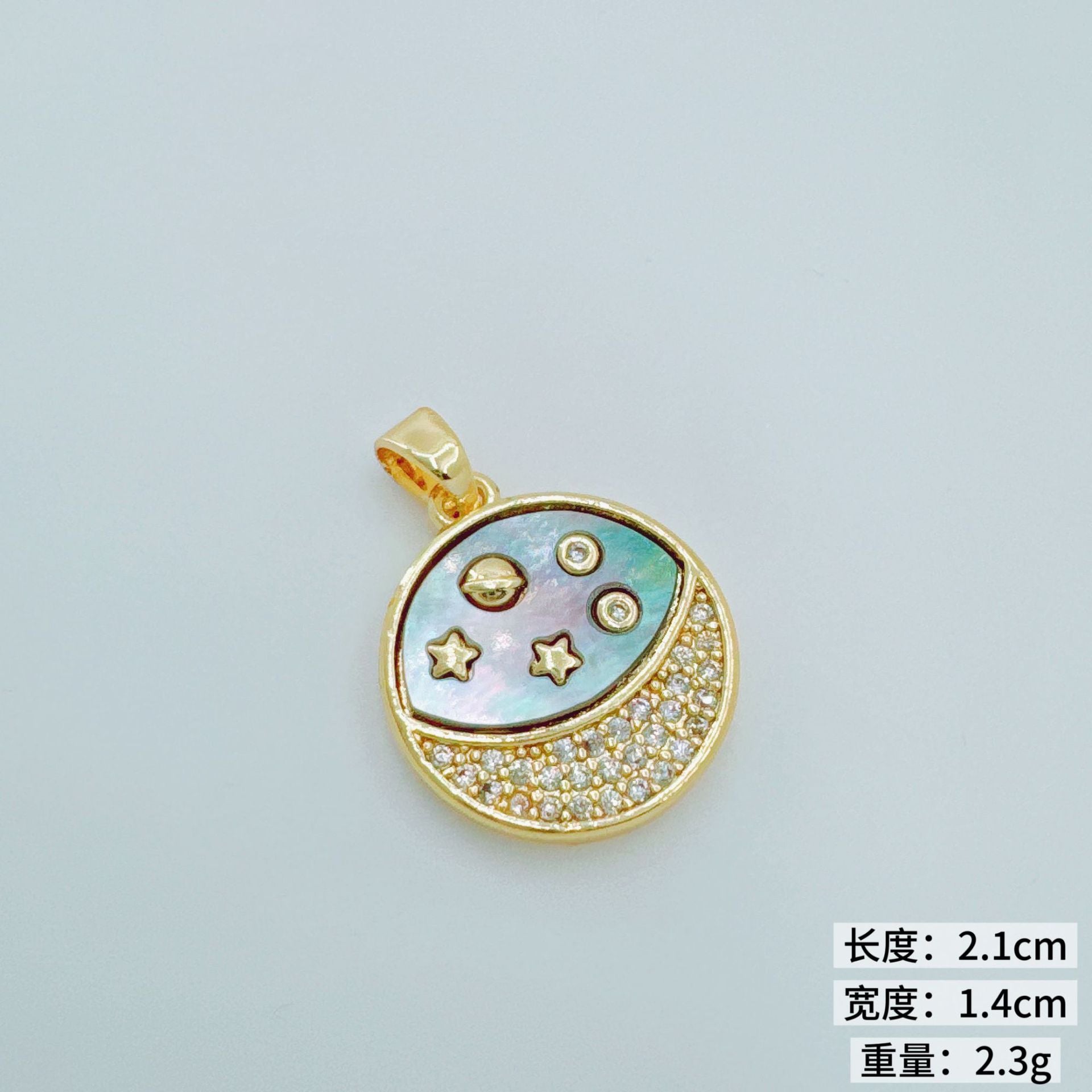 Wholesale Gold Plated Copper Pendant Necklace Japanese Korean Style Fashion Jewelry Accessory Gift